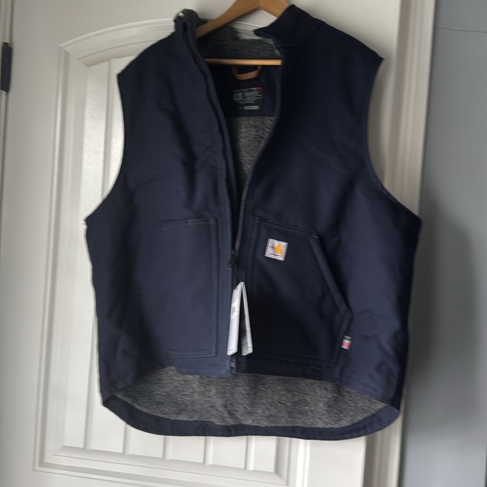 Carhartt Dark Blue Work Vest - Picture 2 of 9